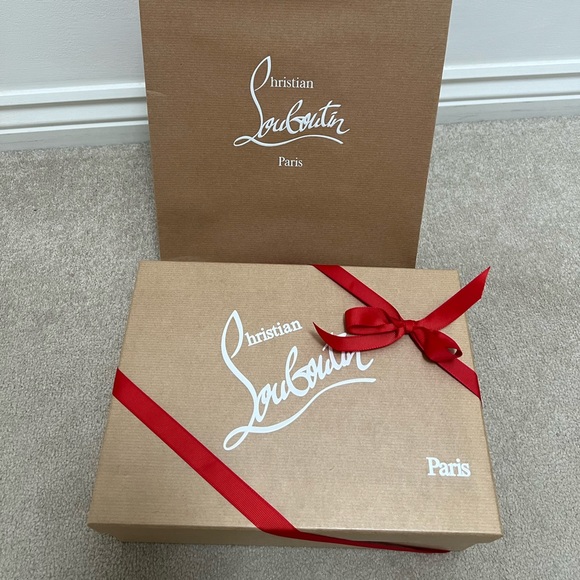 Christian Louboutin Black Maud 100 Patent & Suede Pumps Size 35 Brand New in Box - Picture 3 of 13